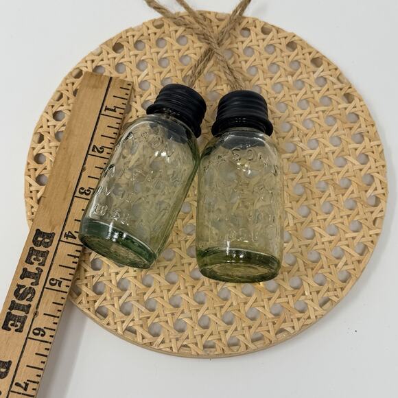 Mason Jar Christmas Tree Ornament ~ Set Of 2 Cute! Gift - Picture 4 of 4
